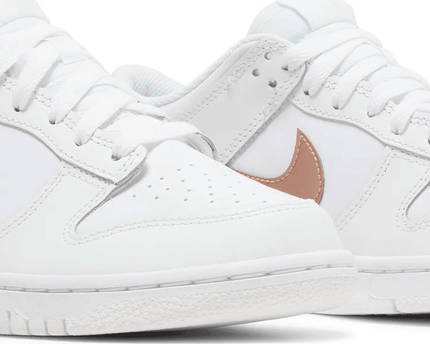 Men's Dunk Low GS White Metallic Red Bronze Shoes
