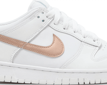 Men's Dunk Low GS White Metallic Red Bronze Shoes