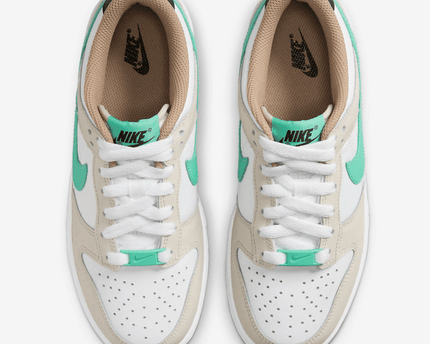 Men's Dunk Low Split Seam White Tan Mint Shoes