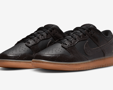 Men's SB Dunk Low Velvet Brown And Black Shoes