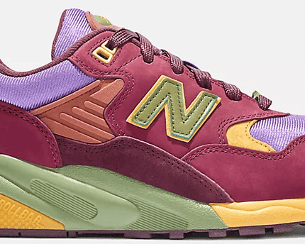 Men's New Balance 580 x Stray Rats Burgundy Shoes
