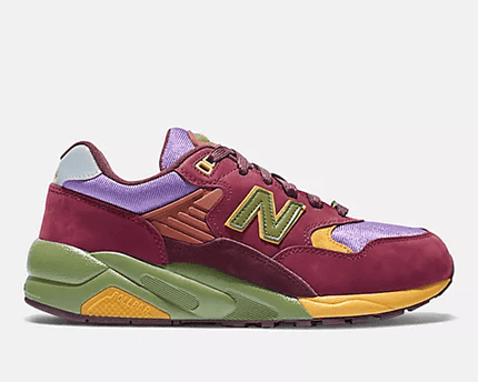 Men's New Balance 580 x Stray Rats Burgundy Shoes