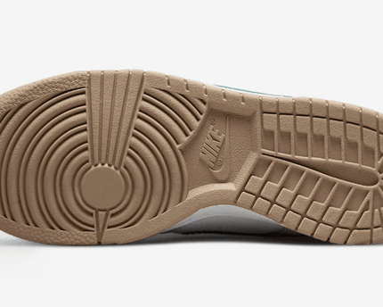 Men's Dunk Low Split Seam White Tan Mint Shoes