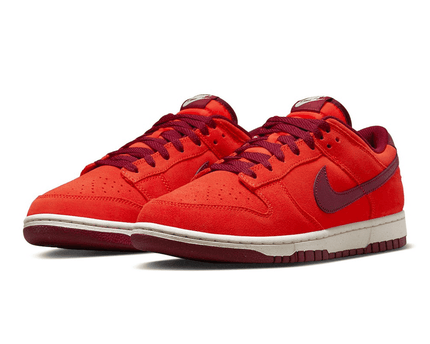 Men's SB Dunk Low Orange Suede Shoes