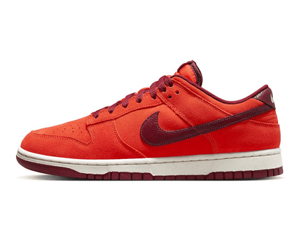 Men's SB Dunk Low Orange Suede Shoes