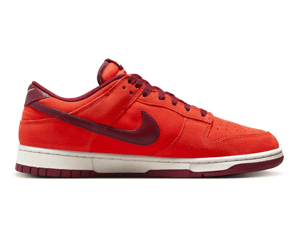 Men's SB Dunk Low Orange Suede Shoes