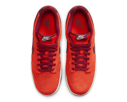 Men's SB Dunk Low Orange Suede Shoes