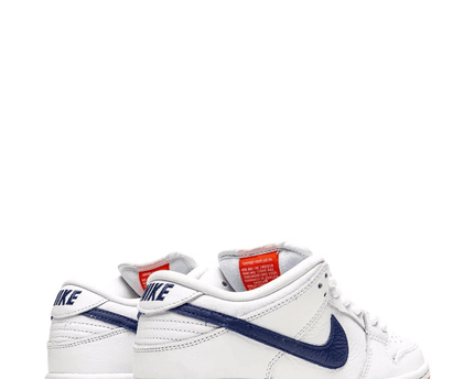 Men's SB Dunk Low Pro ISO Orange Label White Navy Shoes