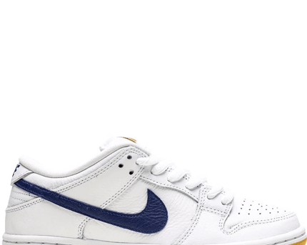 Men's SB Dunk Low Pro ISO Orange Label White Navy Shoes