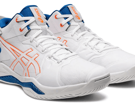 Men's Asics Gel Burst 26 White Shocking Orange Shoes