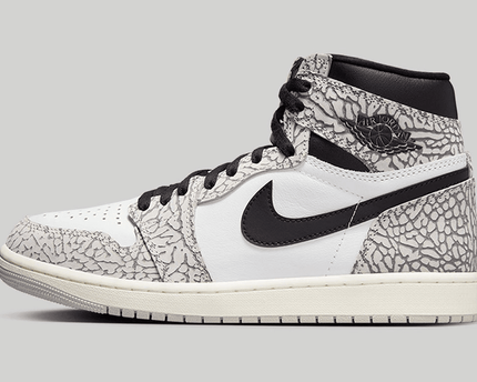 Men's Air Jordan 1 High OG White Cement Shoes