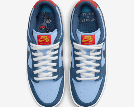 Men's Dunk Low x Why So Sad Coastal Blue Shoes