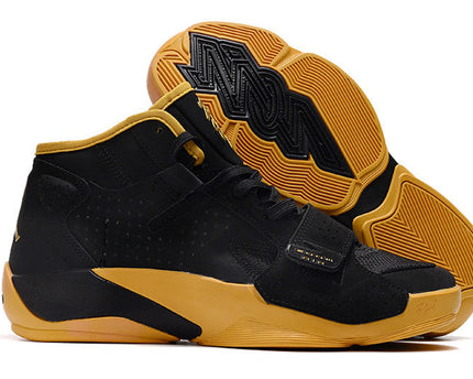 Men's Air Jordan Zion 2 Black Yellow Shoes