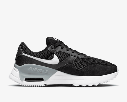 Women's Air Max SYSTM Black Wolf Grey White Shoes