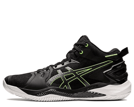 Men's Asics Gel Burst 26 Black Green Gecko Shoes