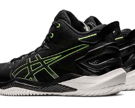 Men's Asics Gel Burst 26 Black Green Gecko Shoes
