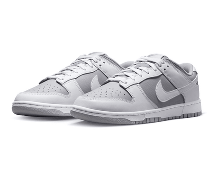 Men's Dunk Low Grey White Shoes