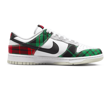 Men's Dunk Low Plaid Shoes