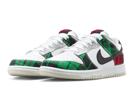 Men's Dunk Low Plaid Shoes