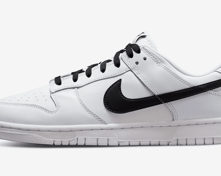 Men's SB Dunk Low White Black Shoes