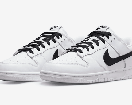 Men's SB Dunk Low White Black Shoes