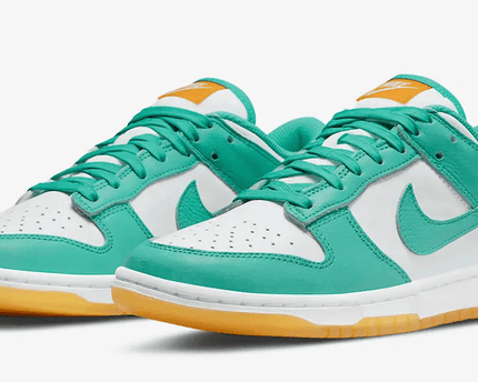 Men's SB Dunk Low Turquoise And Orange Shoes