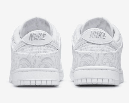 Men's SB Dunk Low White Paisley Shoes