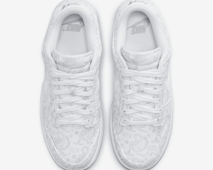 Men's SB Dunk Low White Paisley Shoes