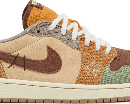 Men's Air Jordan 1 Low OG x Zion Williamson Retro OG Voodoo Shoes