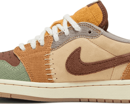 Men's Air Jordan 1 Low OG x Zion Williamson Retro OG Voodoo Shoes