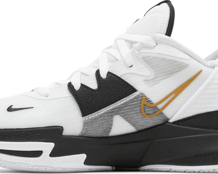 Men's Kyrie Low 5 White Black Metallic Gold Shoes