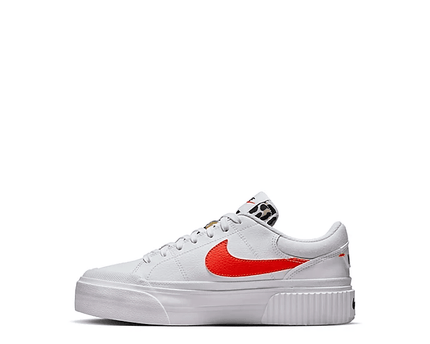 Women's Court Legacy Lift White Leopard Shoes