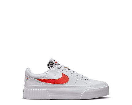 Women's Court Legacy Lift White Leopard Shoes