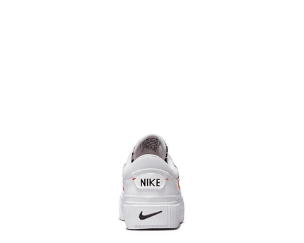 Women's Court Legacy Lift White Leopard Shoes