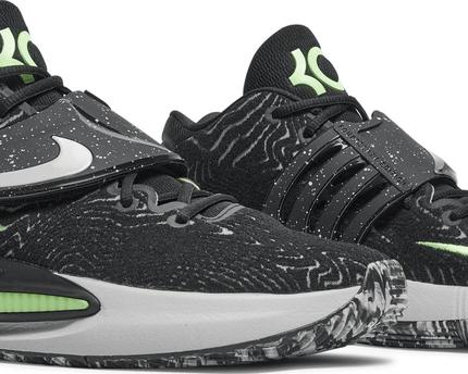 Men's KD 14 Black Lime Glow Shoes