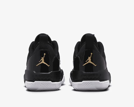 Men's Jordan One Take 4 Black Metallic Gold Shoes