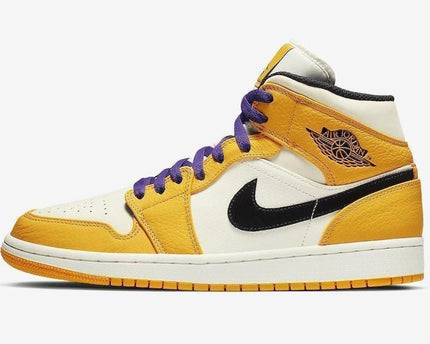 Men's Air Jordan 1 Lakers Shoes