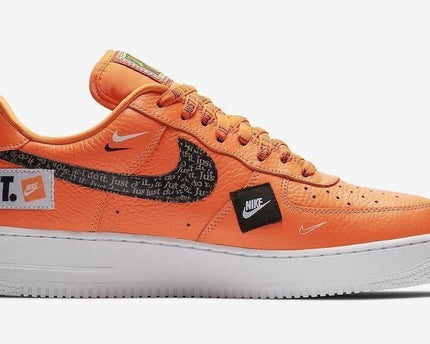 Men's Air Force 1 '07 Premium Low Just Do It Orange Shoes