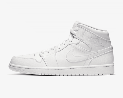 Men's Air Jordan 1 Triple White Shoes