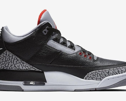 Men's Air Jordan 3 Retro OG Black Cement Shoes