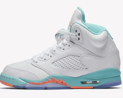 Men's Air Jordan 5 Light Aqua Shoes