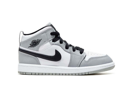Men's Air Jordan 1 Mid Light Smoke Grey Shoes