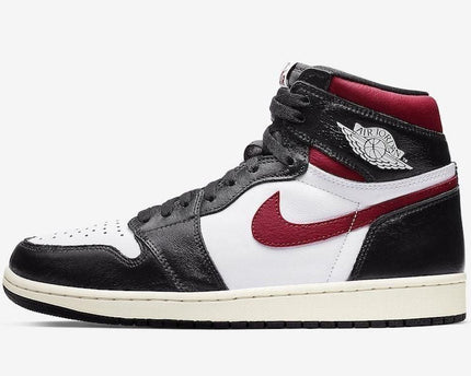 Men's Air Jordan 1 Black White Gym Red Shoes
