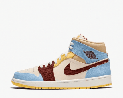 Men's Air Jordan Retro 1 Maison Chateau Rogue Mid Fearless Shoes