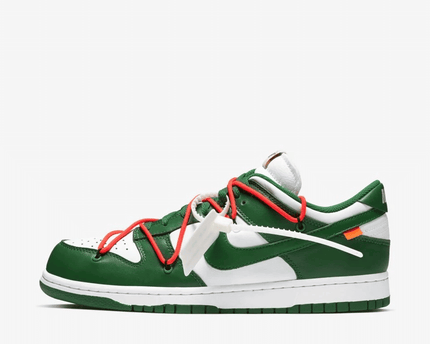 Men's Off White x Dunk SB Low Pine Green Shoes