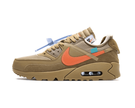 Men's Off White x Air Max 90 Desert Ore Shoes
