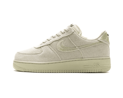 Men's Stussy x Air Force 1 Low Fossil Stone Shoes