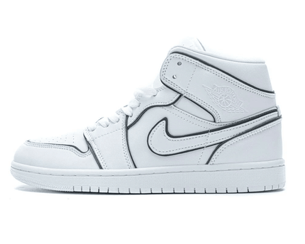Men's Air Jordan 1 Mid Iridescent Outline Shoes