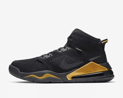Men's 4D Air Jordan Mars 270 DMP Black Metallic Gold Shoes