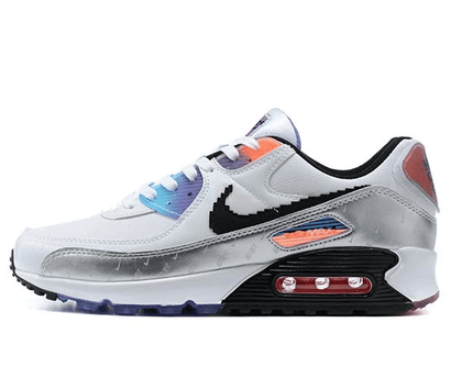 Men's Air Max 90 White Purple Shoes
